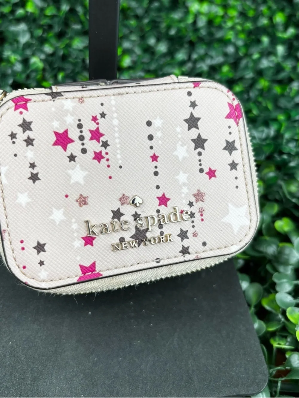 KATE SPADE NEW YORK PINK STAR JEWELRY CASE